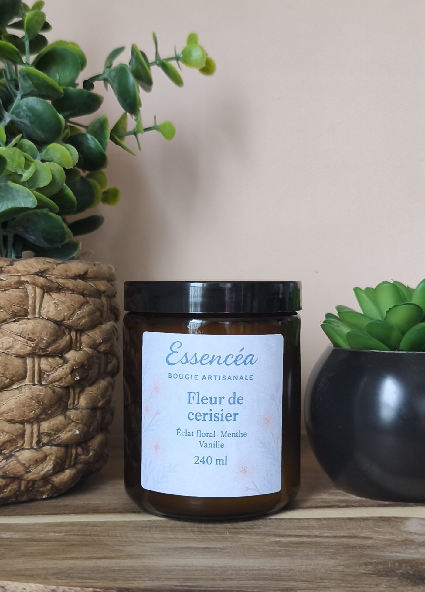Bougie Artisanale – Fleur de Cerisier