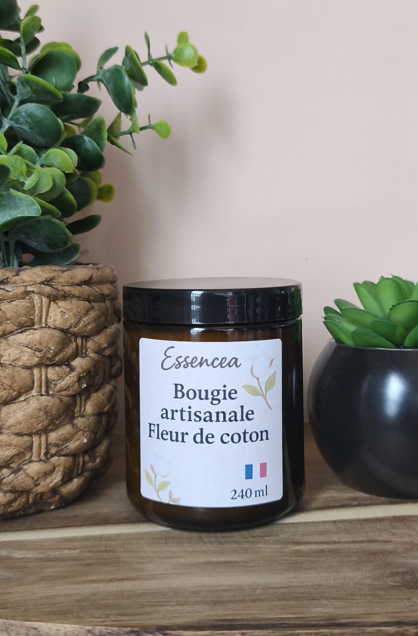 Bougie Artisanale Fleur de Coton