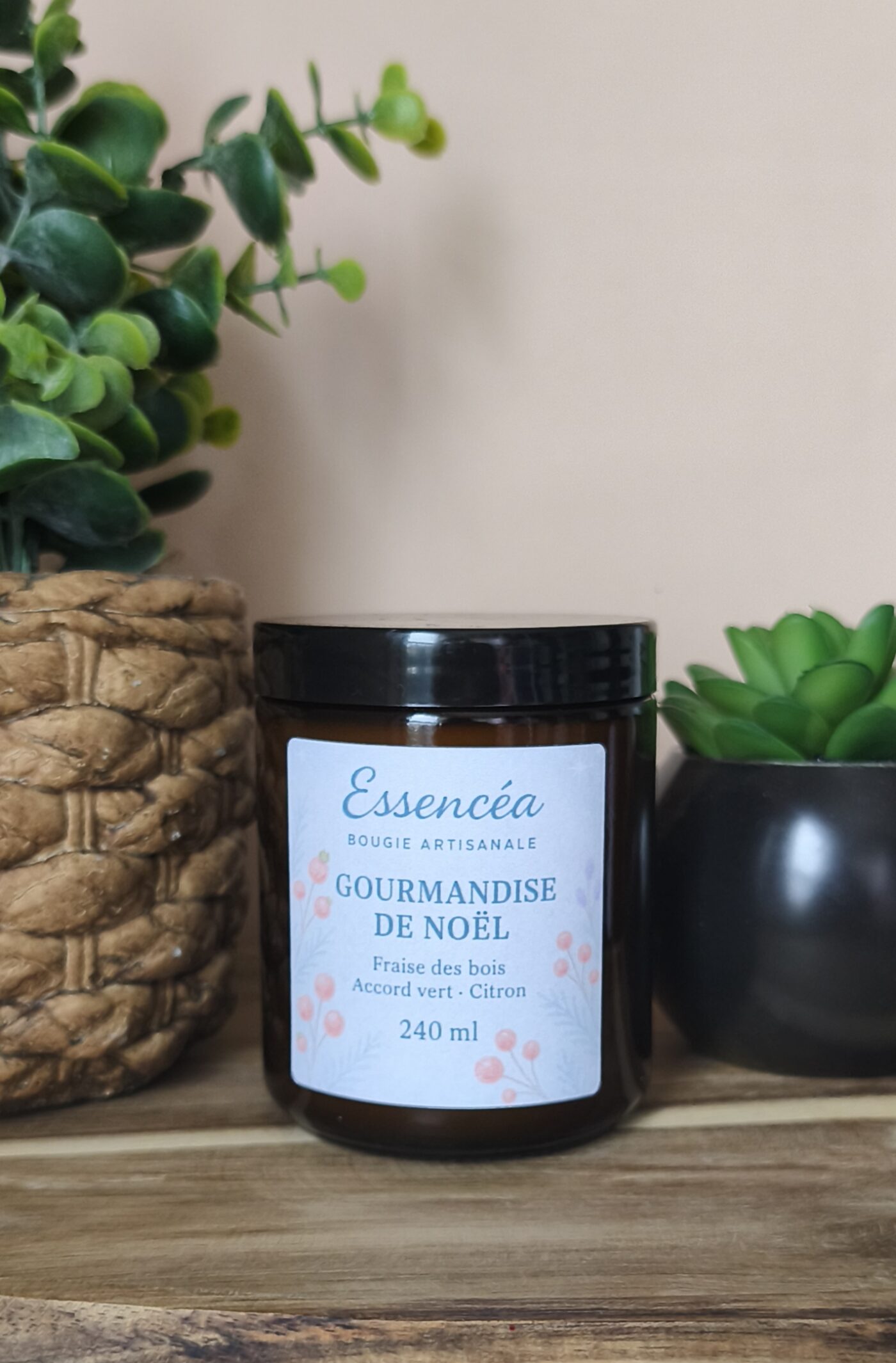 Bougie Artisanale Fraise des Bois