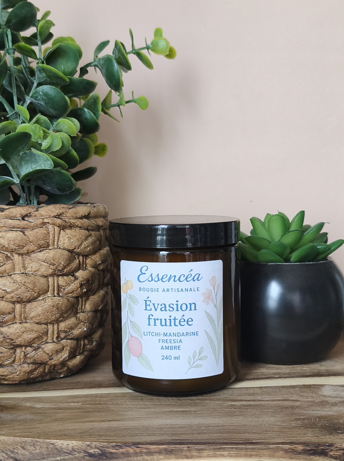 Bougie Artisanale Évasion Fruitée