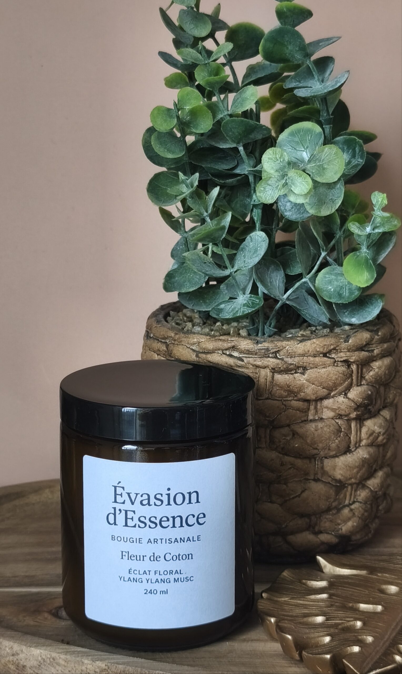 Bougie Artisanale Fleur de Coton