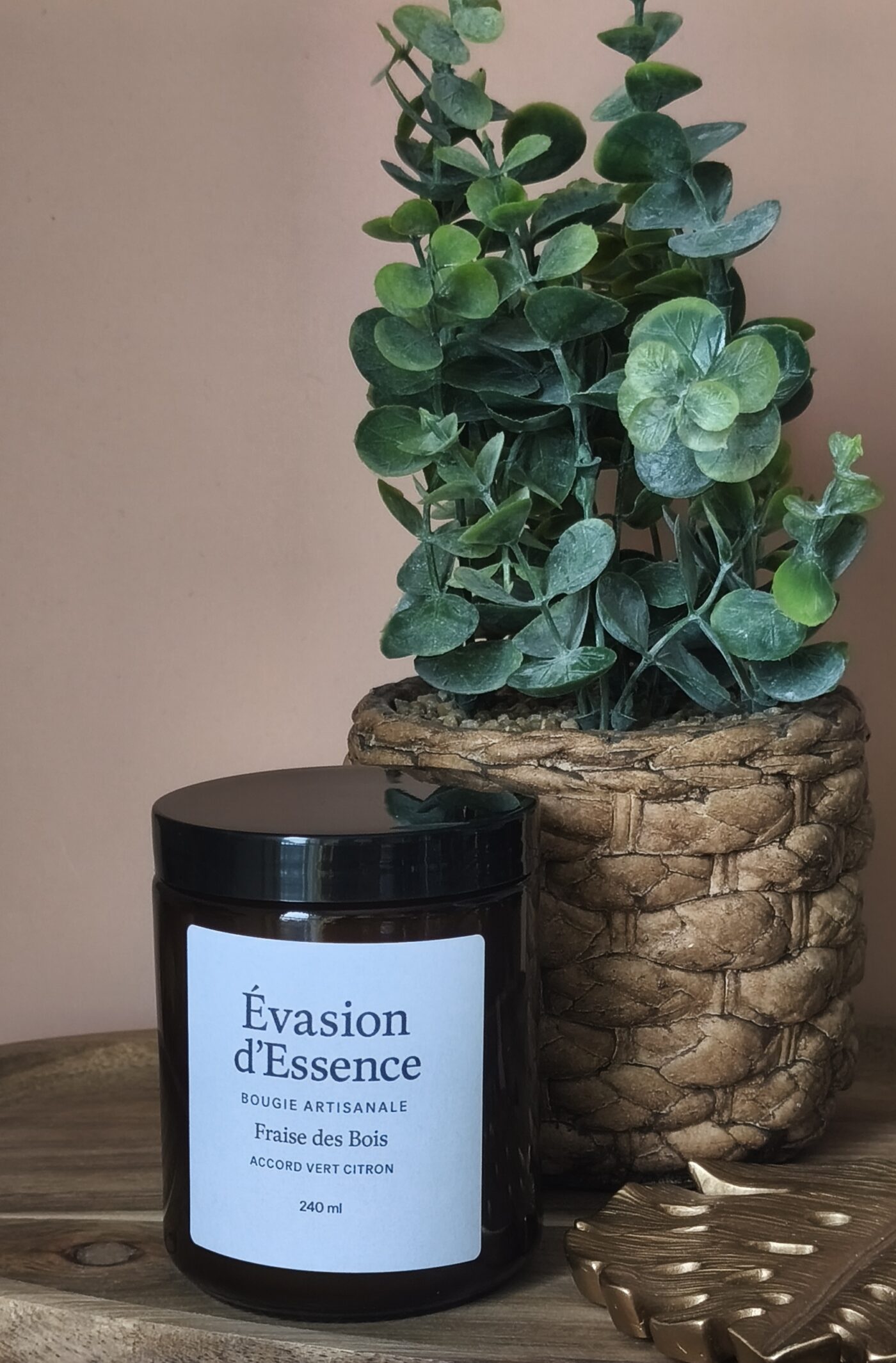 Bougie Artisanale Fraise des Bois