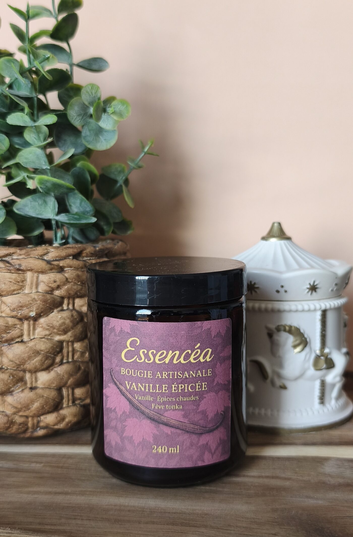 Bougie Artisanale – Vanille épicée