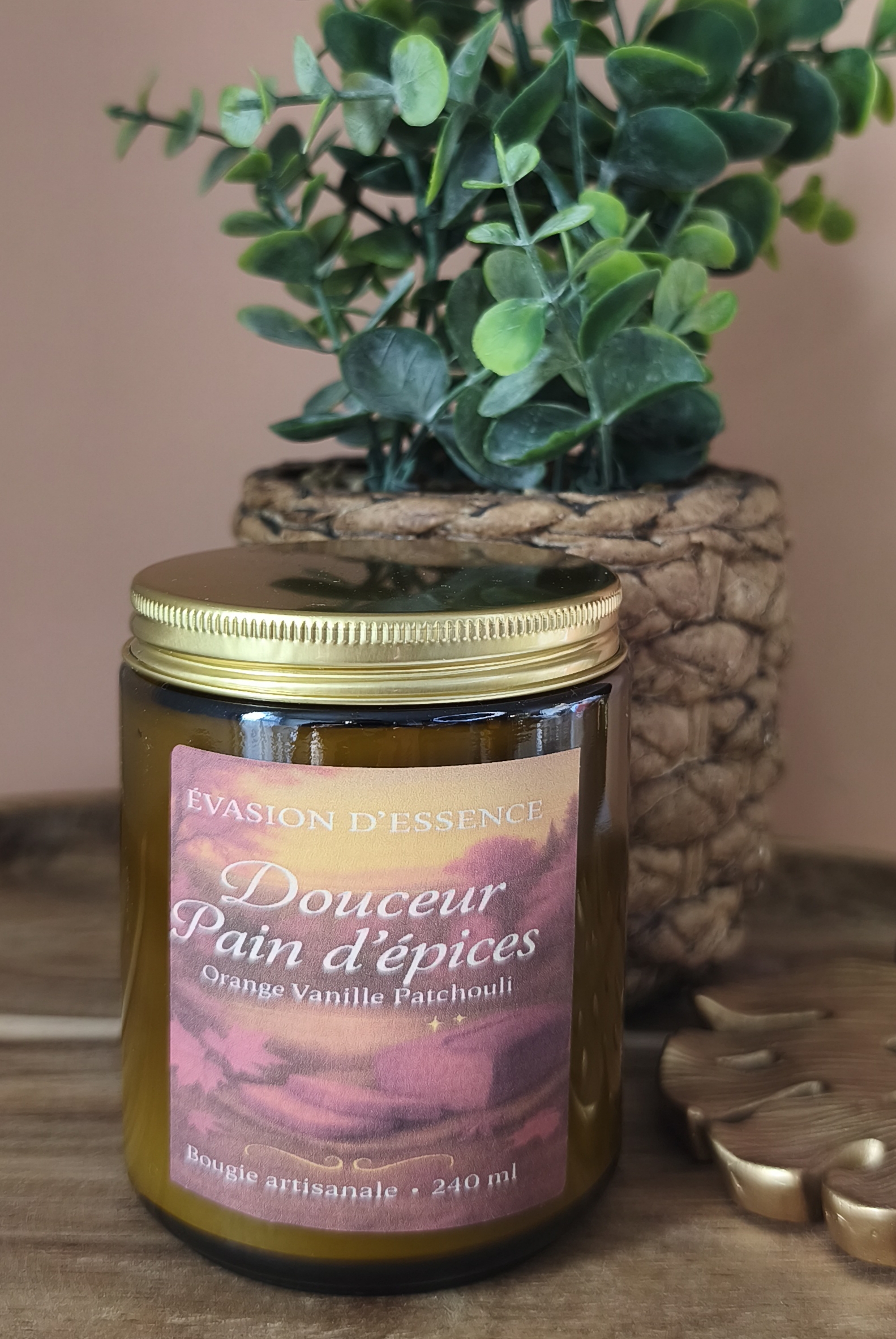 Bougie Artisanale – Douceur pain d'épices