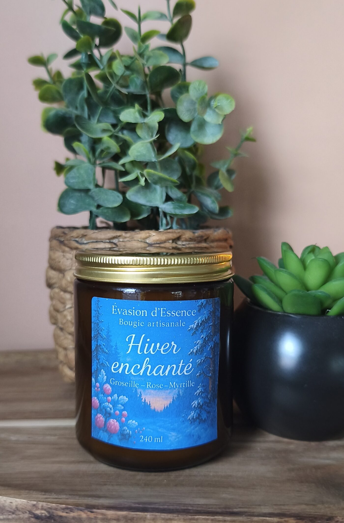 Bougie Artisanale-Hiver Enchanté